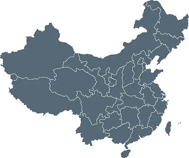 Vector illustration of China Map