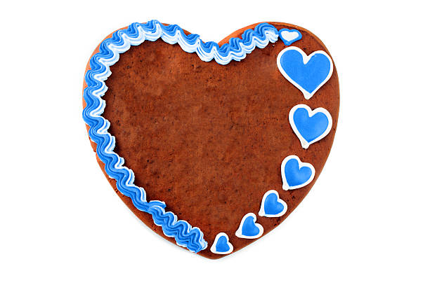 istock Beer Fest gingerbread heart cake with copy space 590602602