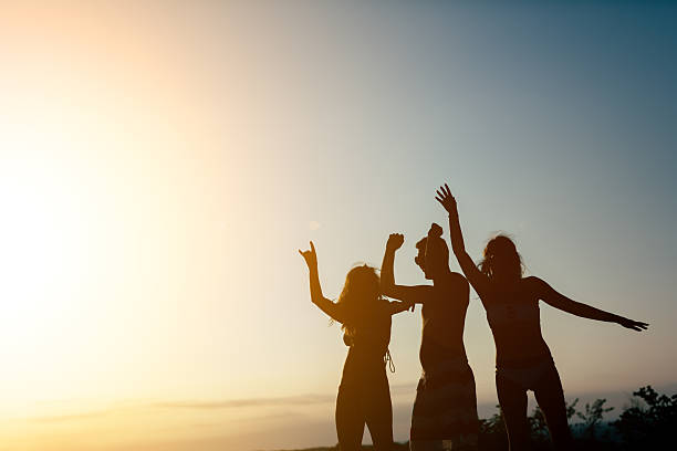 istock Friends partying during summer sunset 590607058