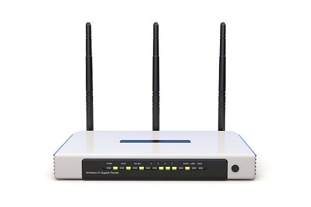 istock 3d wi-fi router on white background 590610000