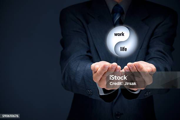 Work Life Balance Stock Photo - Download Image Now - Life Balance, Leadership, Yin Yang Symbol