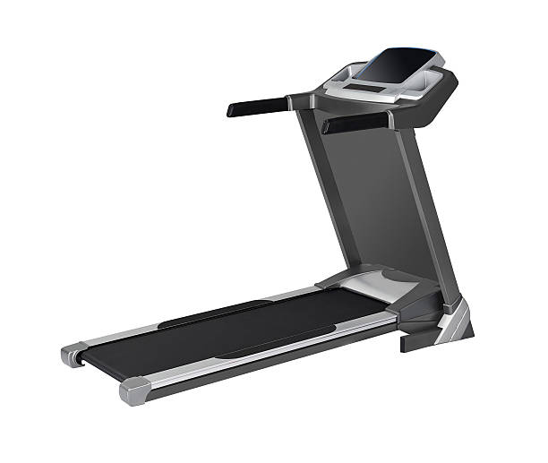 istock Side view of treadmill isolated 590610716