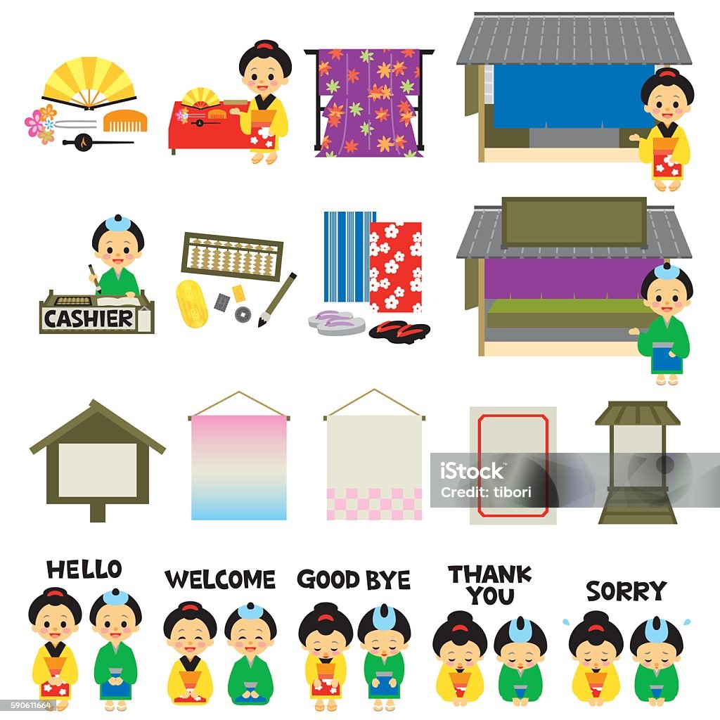 Cửa Hàng Kimono Thời Edo Của Nhật Bản Phiên Bản Tiếng Anh Hình ...