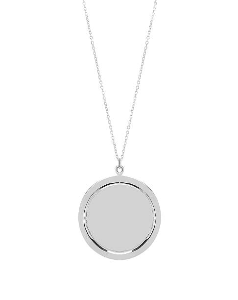 istock Vintage metal pendant isolated 590611984