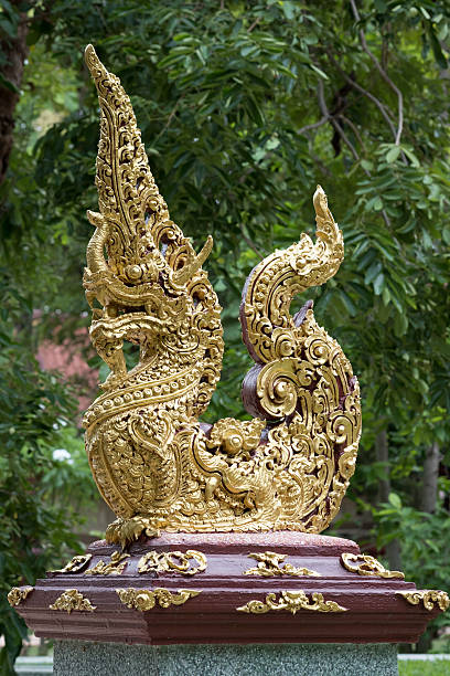 istock Thai traditional sculpture in Buddhist temple. 590613160