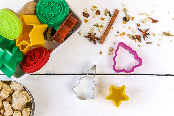 istock Preparations for Christmas and New Year. Baking Christmas cookies 590618154