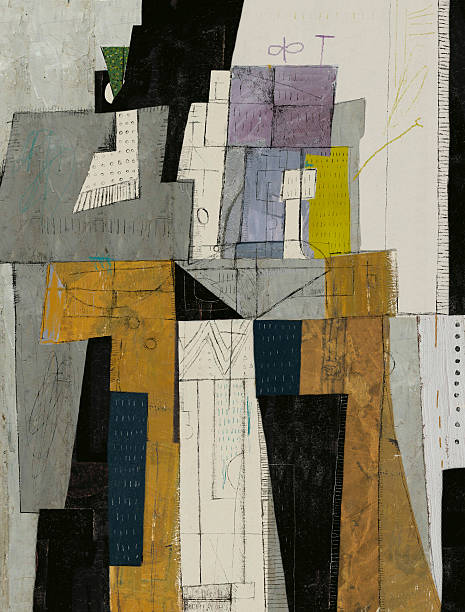 Abstract Abstract, which consists of a plurality of figures paintings stock illustrations