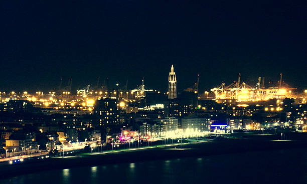 istock Le Havre, city by night. 590622342