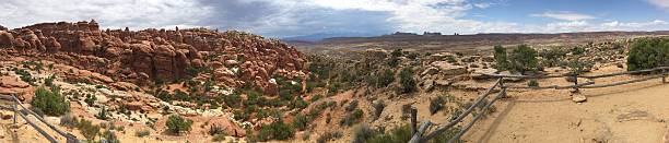 arches national park in the morning