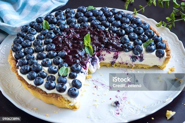 Blueberry Pie Stock Photo - Download Image Now - Baked, Baked Pastry Item, Blueberry