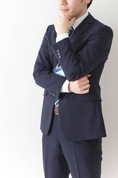 istock Japanese businessman thinking 591399518