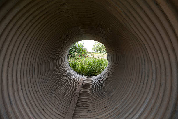 istock Looking Out of a Drainage Pipe 591402646