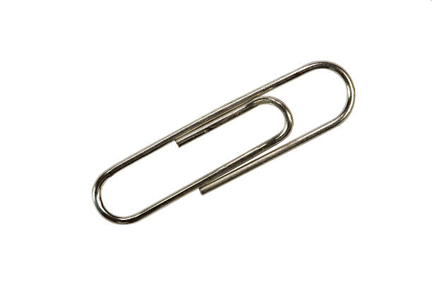 istock Paper clip isolated on white background 591403484