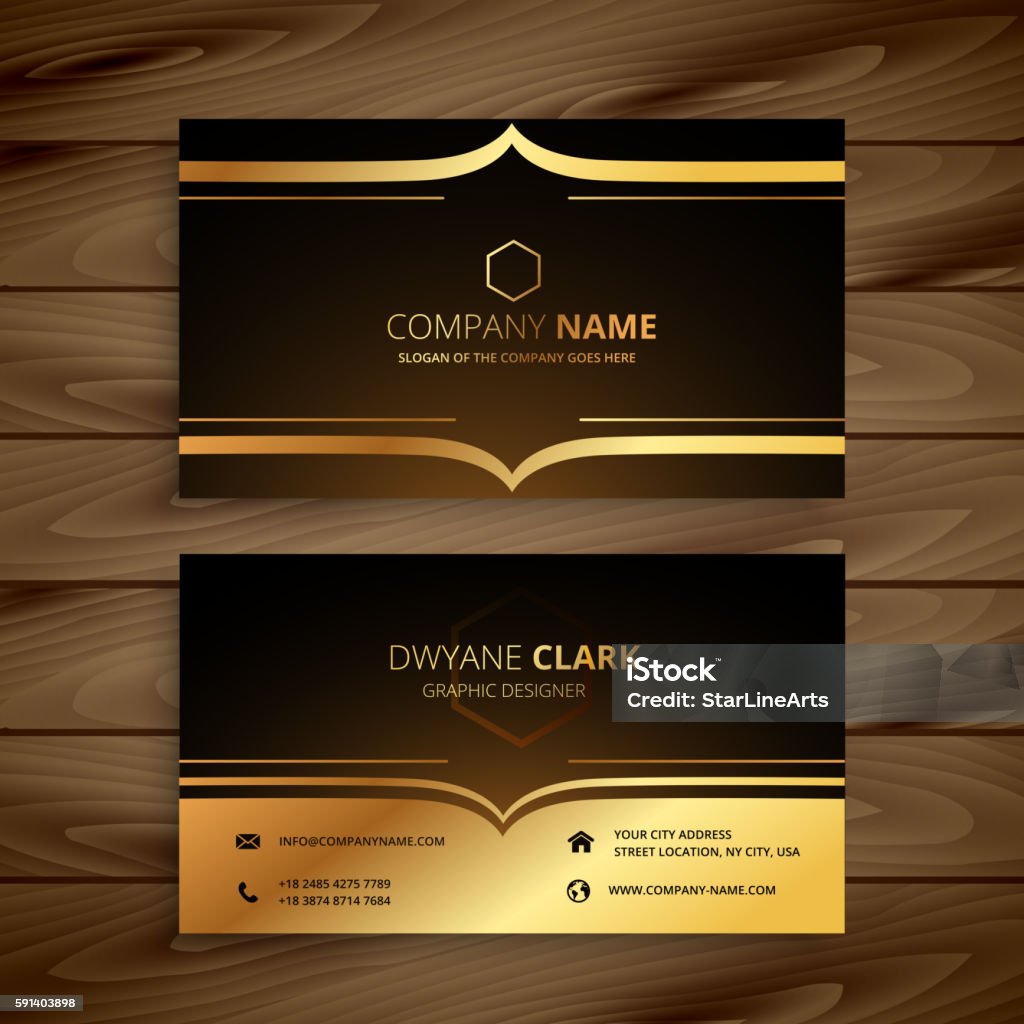 luxury business card Abstract stock vector