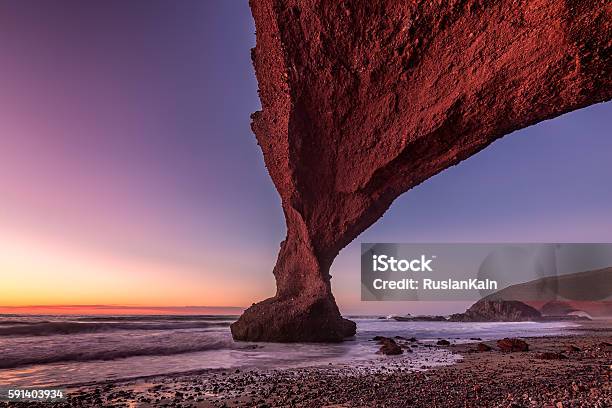 Red Arches Of Legzira Beach Stock Photo - Download Image Now - Activity, Adventure, Africa