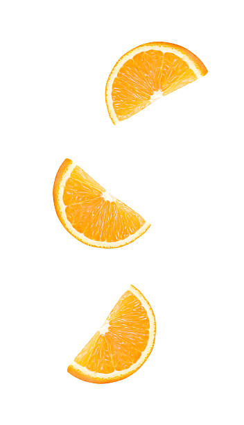 istock Collection perfect orange slices isolated 591404212