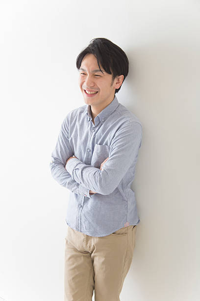 istock Japanese man looking away from camera 591405202