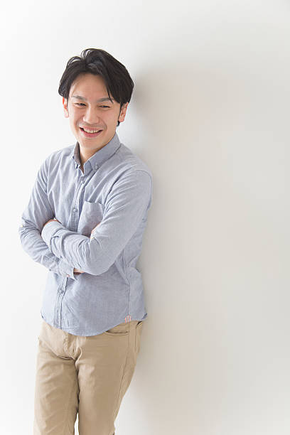 istock Japanese man looking away from camera 591405252