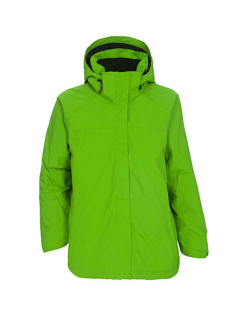istock Green male winter jacket isolated 591406192