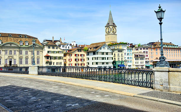 istock Munsterbrucke bridge, Zurich 591407012