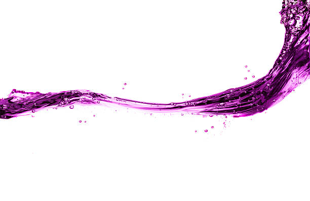 purple water splash on a white background.