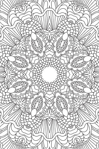 Mandala background. Ethnic decorative elements. Hand drawn . Coloringg book for Mandala background. Round Ornament.Coloring book for adults. Oriental pattern, vector illustration. Islam and Arabic and Indian and turkish and pakistan, and chinese, ottoman motifs. adult coloring pages mandala stock illustrations