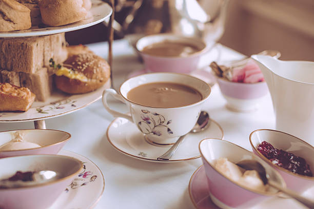 Afternoon tea for two Afternoon tea for two afternoon tea stock pictures, royalty-free photos & images