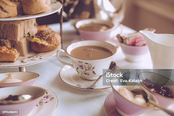 Afternoon Tea For Two Stock Photo - Download Image Now - Afternoon Tea, Tea Party, Tea - Hot Drink