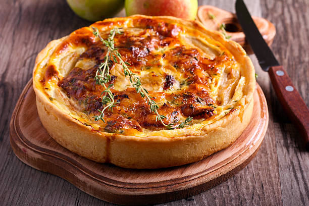istock Brie and apple custard tart 591410776