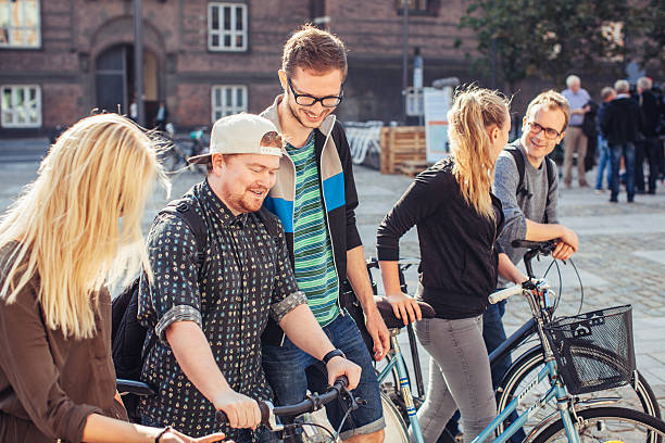 istock Strolling through the city with friends 591411118