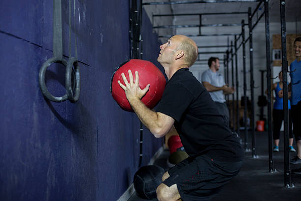 istock Adult male using ball 591414496