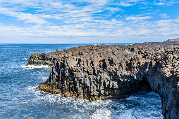 istock Los Hervideros, tourist attraction, Lanzarote, Spain 591415046
