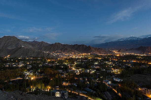 istock Leh Ladakh at night, India 591416730