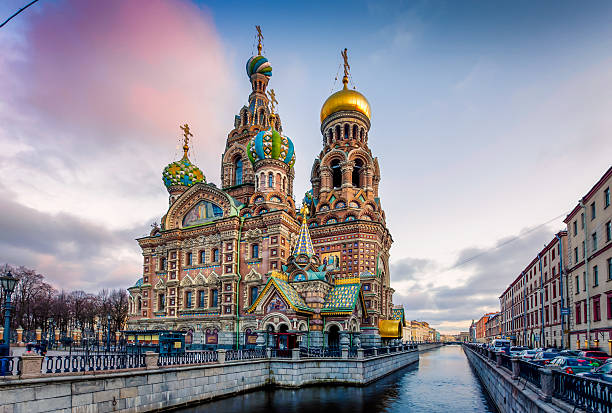 церковь спаса-на-крови - санкт петербург стоковые фото и изображения