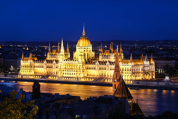 istock Hungarian Parliament at night 591419324