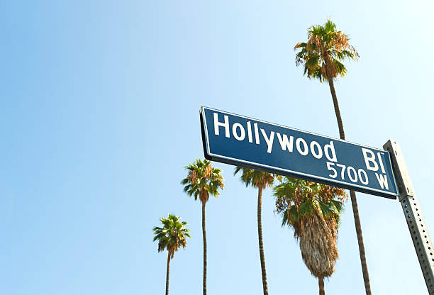 hollywood boulevard の標識 - カリフォルニア州ハリウッド ストックフォトと画像