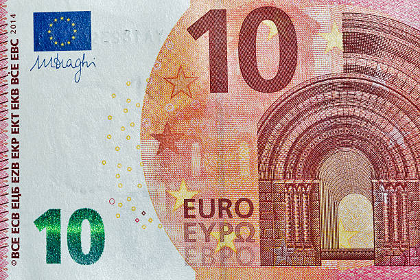istock Ten Euro banknote closeup 591422700