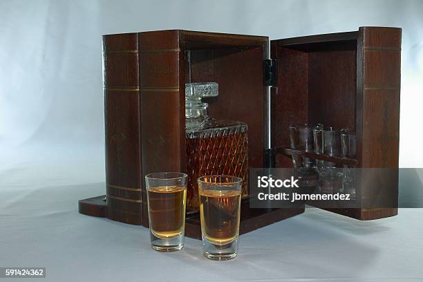 Vintage Mini Bar Stock Photo - Download Image Now - Cabinet, Whiskey, Alcohol - Drink