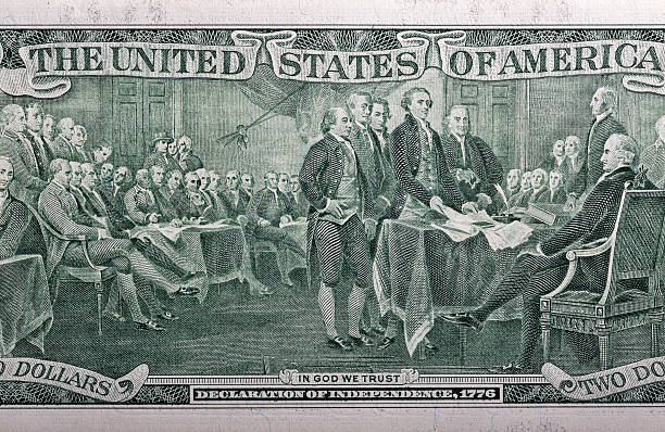 istock Back of a two dollar bill closeup 591425826