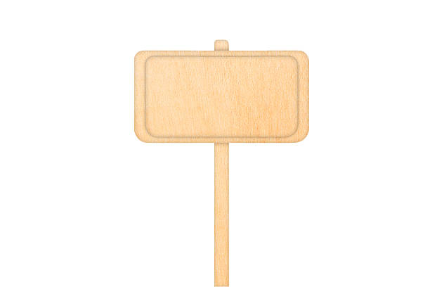 istock Wooden sign isolated on white. 591426104