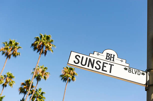 istock Sunset Boulevard street sign 591426666