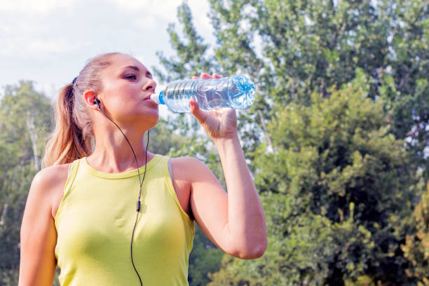 istock Water and exercise gives her a healthy glow 591428102