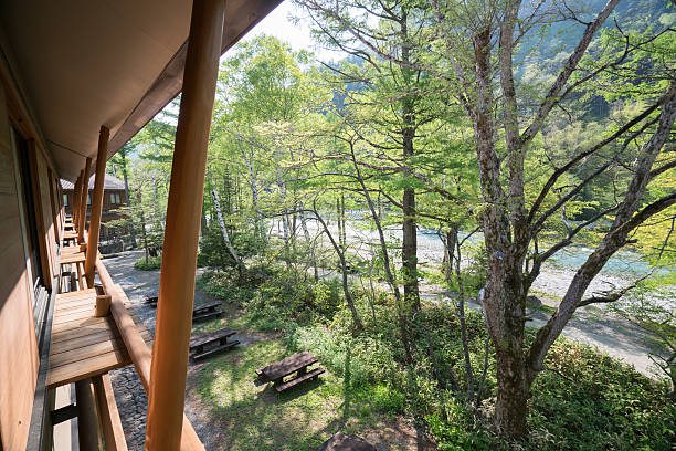 istock spring time at Kamikochi,nagano,japan 591430666