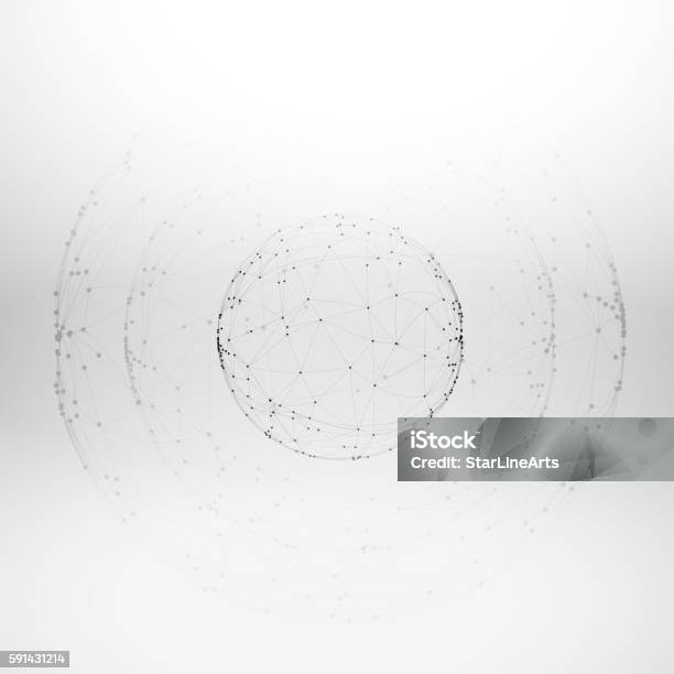 Mesh Wireframe Sphere Stock Illustration - Download Image Now - Abstract, Backgrounds, Circle
