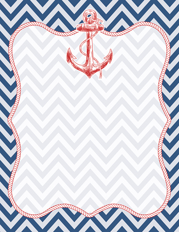 Nautical Themed Background With Sailboat