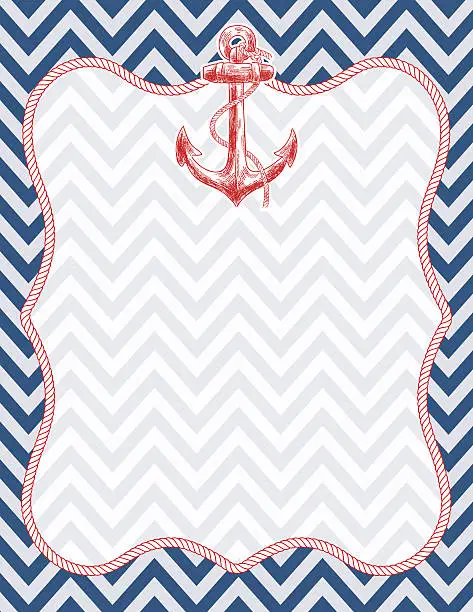 Vector illustration of Nautical Themed Background