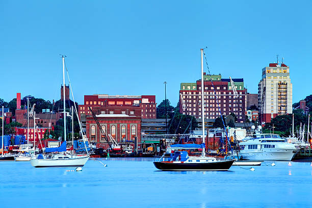 istock New Bedford Harbor and downtown skyline 591435742
