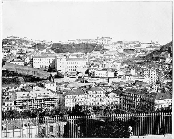istock Lisbon, Portugal in 1880s 591436722