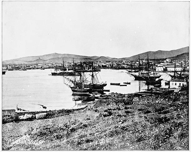 istock Piraeus port, Athens, Greece in 1880s 591436754