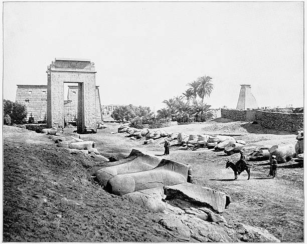 istock Avenue of Sphinxes, Karnak, Egypt in 1880s 591436938